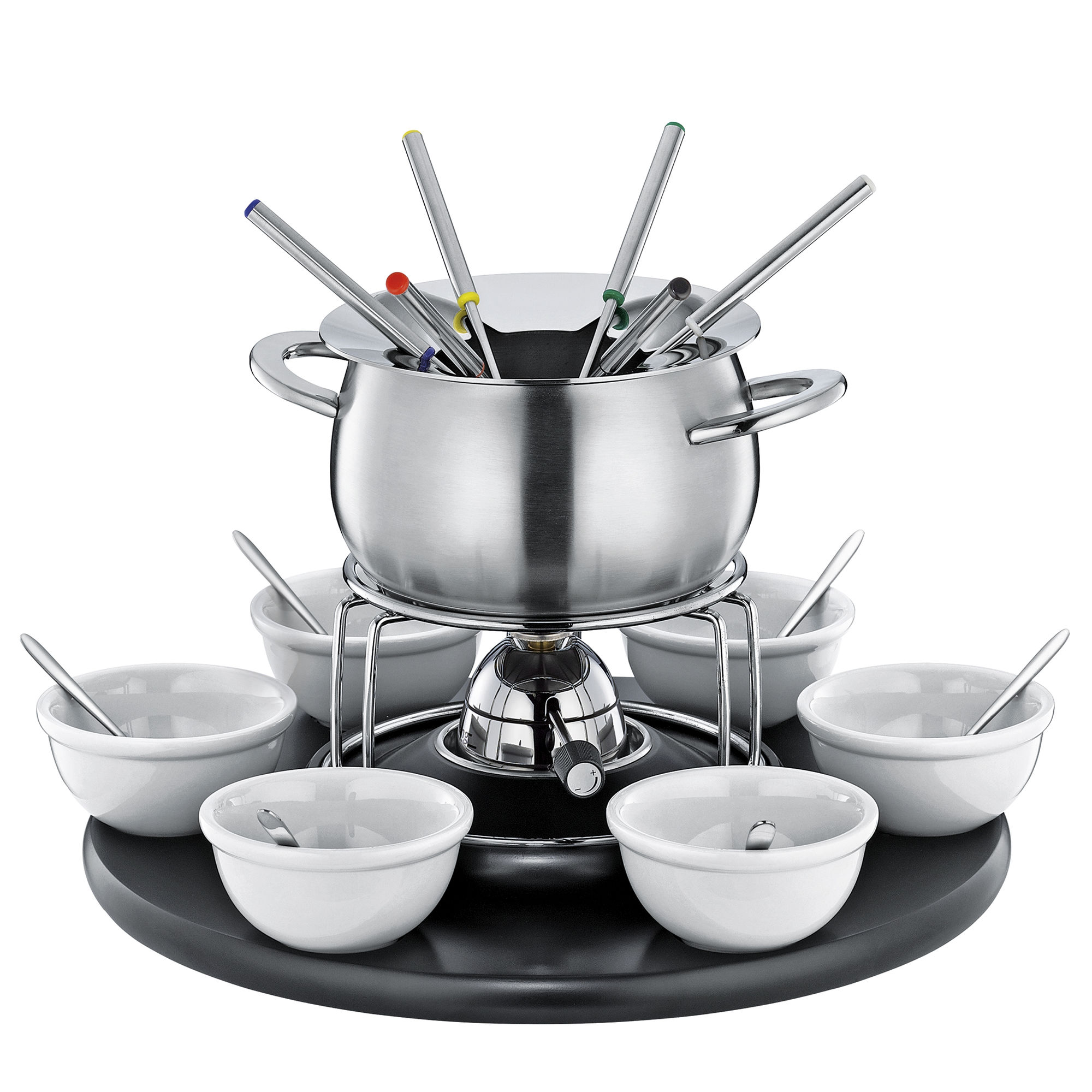 Komplet za fondue CAROUSEL črne barve, 22 kosov Spring